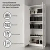 Schrank Mehrzweckschrank weiß 74cm Breite 180cm Höhe mit Produktbild-Vorschau 5