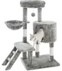 NYVI Katzen Kratzbaum Figaro 102 cm groß grau - Deluxe Produktbild-Vorschau 2