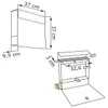 Standbriefkasten Manhattan in Grau Metallic Produktbild-Vorschau 5