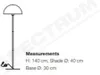 Nordlux Lampadaire Ellen en blanc E27 Voir les images du produit 9