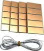 A set of copper-colored LED components and a white wire bundle are arranged on a white background. Náhľad obrázku produktu