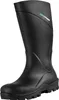A black safety boot on a white background. Produktbild-Vorschau