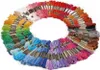 200x Stickgarn 8m Multicolor Farblich Sticken Nähgarn Set Produktbild-Vorschau 1