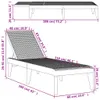 vidaXL Leżak szary 186x60x29 cm PP Podgląd zdjęcia produktu 11