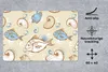 MuchoWow® Schreibtischunterlage Fisch - Muscheln - Pastell Produktbild-Vorschau 2