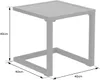 Beistelltisch BARBADOS aus anthrazitgrauem Aluminium Produktbild-Vorschau 4