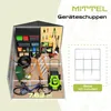 HOMAVO Gerätehaus Metall mit Pultdach, Gartenhaus Metall Produktbild-Vorschau 7