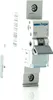 A close-up studio shot of a HAGER circuit breaker mounted on a DIN rail. Produktbild-Vorschau