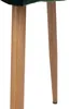 A close-up view of the wooden legs of a chair or stool, with a hint of the dark green velvet seat visible at the top. Anteprima dell’immagine prodotto