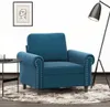 Sessel Blau 60 cm Samt Produktbild-Vorschau 2