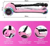 YOLEO Kinderscooter, Dreiradscooter mit LED Räder, 2-Rädern Produktbild-Vorschau 2
