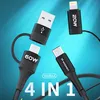 Wozinsky WNBAA, 1 m, 2 x USB A, USB C/Lightning, Czarny Podgląd zdjęcia produktu 5