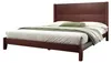 160x200 Plattformbett mit Kopfteil und Lattenrost, Braun Produktbild-Vorschau 5