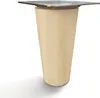 4x sossai Holzfüße rund - gerade Ausführung 8cm Buche Produktbild-Vorschau 3