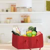 relaxdays 8 x Kaminholztasche aus Filz rot Produktbild-Vorschau 2
