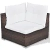 vidaXL 10-tlg. Garten-Lounge-Set mit Auflagen Poly Rattan Produktbild-Vorschau 6