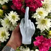 Mittelfinger Dekofigur - Stinkefinger Skulptur in Weiß Produktbild-Vorschau 7