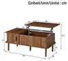 Table basse Merax réglable en hauteur avec abattant Voir les images du produit 9