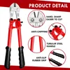 A product detail image of bolt cutters with callouts highlighting features. Produktbild-Vorschau