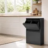 Contenitore per rifiuti Relaxdays, con 4 scomparti, Anteprima dell’immagine prodotto 3