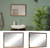 Specchio bagno Vicco Kiko Rovere rustico 45 x 60 cm, Model Anteprima dell’immagine prodotto 2