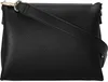 A black leather handbag with a strap is shown from the back. Náhled obrázku produktu