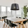 RGB LED Pendelleuchte, schwarz braun, Holzoptik, D 35 cm Produktbild-Vorschau 5