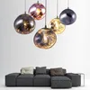 Moderne Design-Pendelleuchte mit unregelmäßigem violettem Produktbild-Vorschau 6