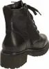 A black leather boot shown from the side and back. Anteprima dell’immagine prodotto