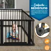 KIDUKU® 7,2 Meter Laufgitter schwarz XXL klappbar inkl. Produktbild-Vorschau 4