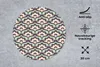 MuchoWow® Mauspad Mousepad Muster - Retro - Blumen 30x30 cm Produktbild-Vorschau 3