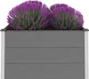 vidaXL Tuinverhoger, WPC, 100 x 100 x 54 cm, grijs Productafbeelding-voorbeeld 2