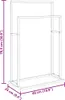 vidaXL Porte-serviettes blanc 48x24x78,5 cm fer Voir les images du produit 8