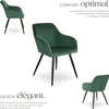Chaise MARILYN Effet Velours Style Scandinave - vert Voir les images du produit 3