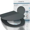 WC sedátko Duroplast SLIM ANTHR. s mechanismem Soft-Close a Náhled obrázku produktu 1