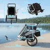 AIYAPLAY 2 in 1 Fahrradanhänger & Buggy Faltbar Produktbild-Vorschau 3