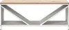 vidaXL Porta legna con ripiano in legno Bianco Anteprima dell’immagine prodotto 6