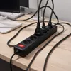 Steckdosenleiste 5-fach mit Schalter – 5m Kabel – Schwarz – Produktbild-Vorschau 3