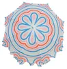 Sonnenschirm Strandschirm UV 30+ Balkonschirm blau Kreise Produktbild-Vorschau 4