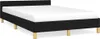 vidaXL Bettgestell ohne Matratze Schwarz 120x200 cm Stoff Produktbild-Vorschau 1