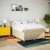 Boxspringbett mit Matratze Creme 140x200 cm Stoff, Produktbild-Vorschau 3