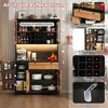 Flieks mobile alto da cucina con ante in vetro, mobile da Anteprima dell’immagine prodotto 8