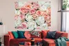 MuchoWow® Poster Rosen - Blumen - Weiß - Rosa 160x120 cm - Produktbild-Vorschau 2