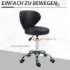 HOMCOM Rollhocker höhenverstellbar Drehhocker drehbar Salon Produktbild-Vorschau 5