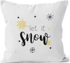 Kissenbezug Weihnachten Winter Let it snow Spruch Schnee Produktbild-Vorschau 1