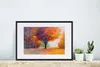 MuchoWow® Gerahmtes Poster Ölgemälde - Baum - Farben 60x40 Produktbild-Vorschau 4