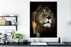 MuchoWow® Poster Löwe - Fell - Schwarz 90x120 cm - Produktbild-Vorschau 3