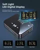 A black Bluetooth audio adapter is shown with a digital display and multiple modes illustrated below. Produktbild-Vorschau