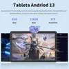 Marketing image for an Android tablet, showing specifications and a visual of the tablet's display. Produktbild-Vorschau
