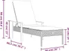 Sonnenliege mit Auflage Grau Poly Rattan Produktbild-Vorschau 9